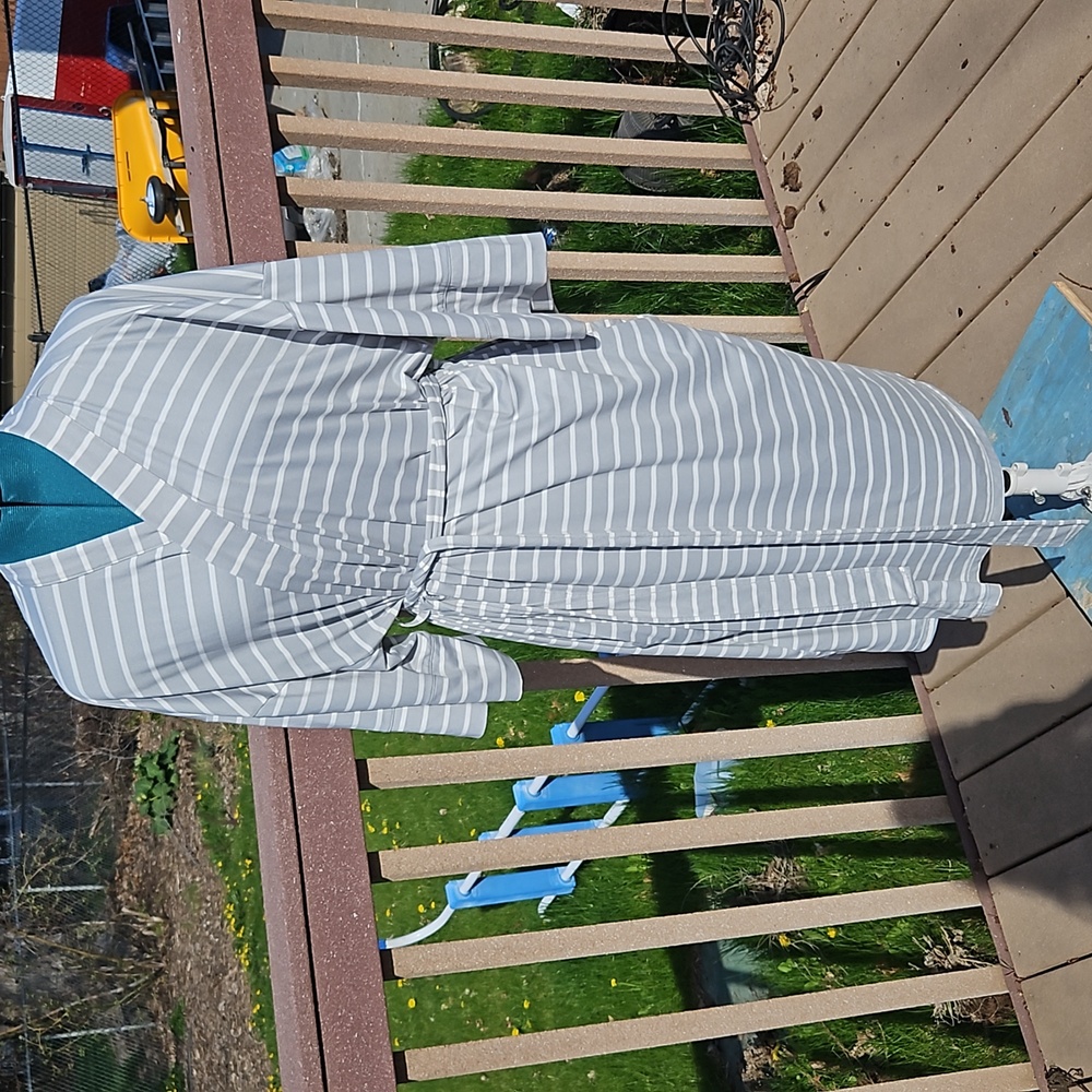 Gray and White Robe